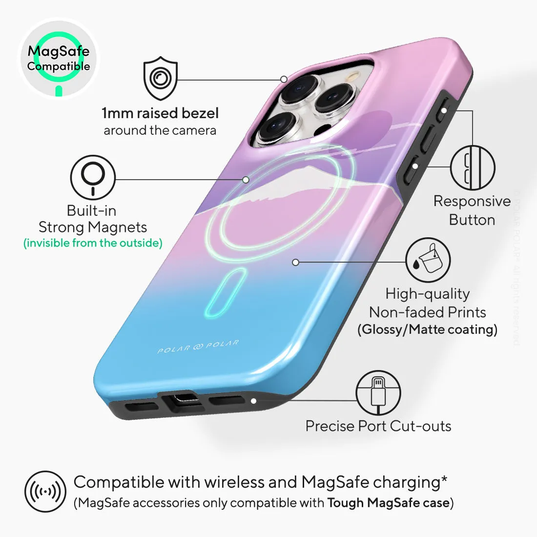 Fujisan Romance - iPhone 15 Pro Case