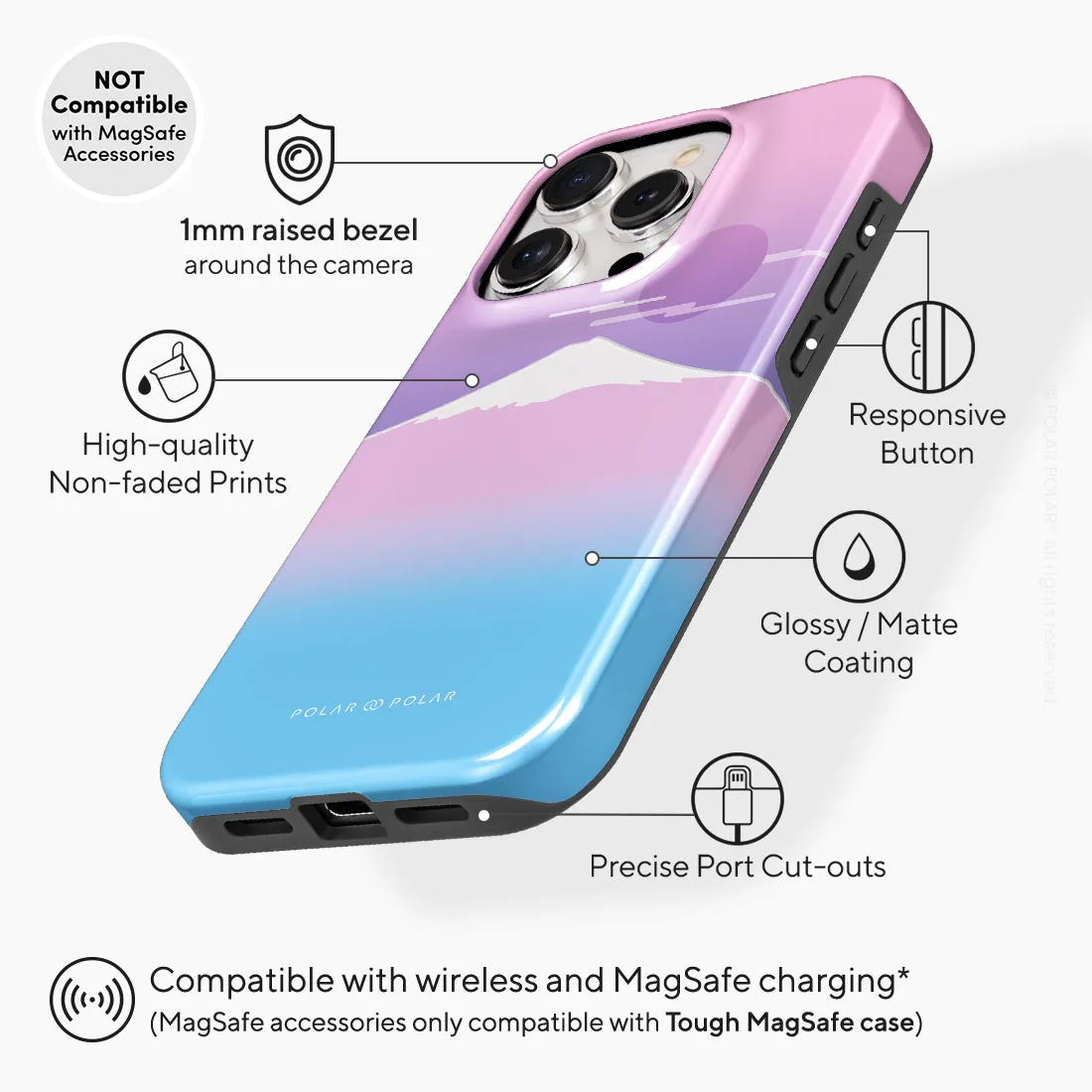 Fujisan Romance - iPhone 15 Pro Case