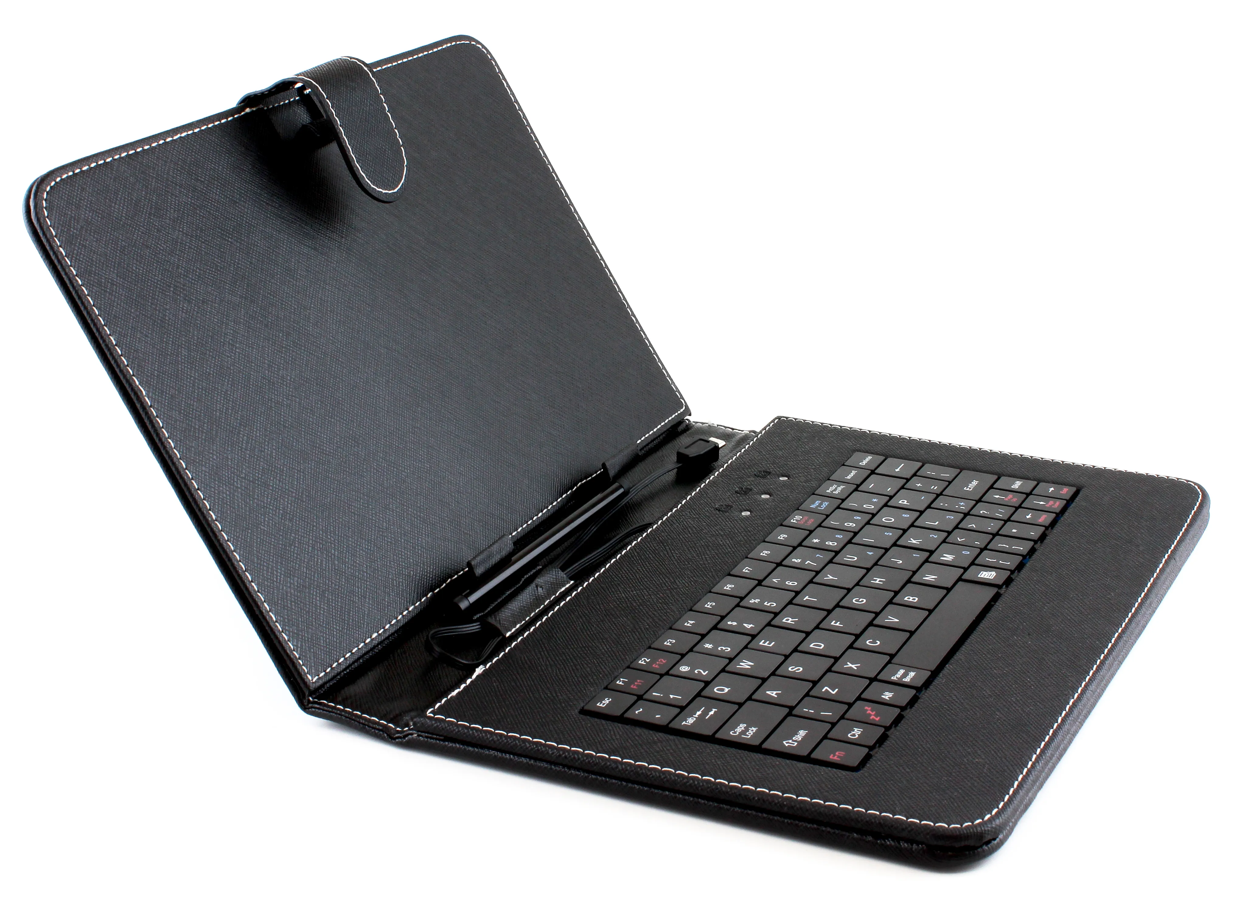 Funda Teclado Para Tablet Boxchip 9 Negro Liso