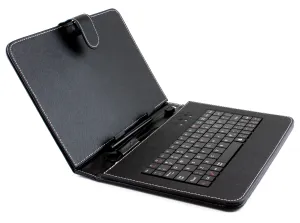 Funda Teclado Para Tablet Boxchip 9 Negro Liso