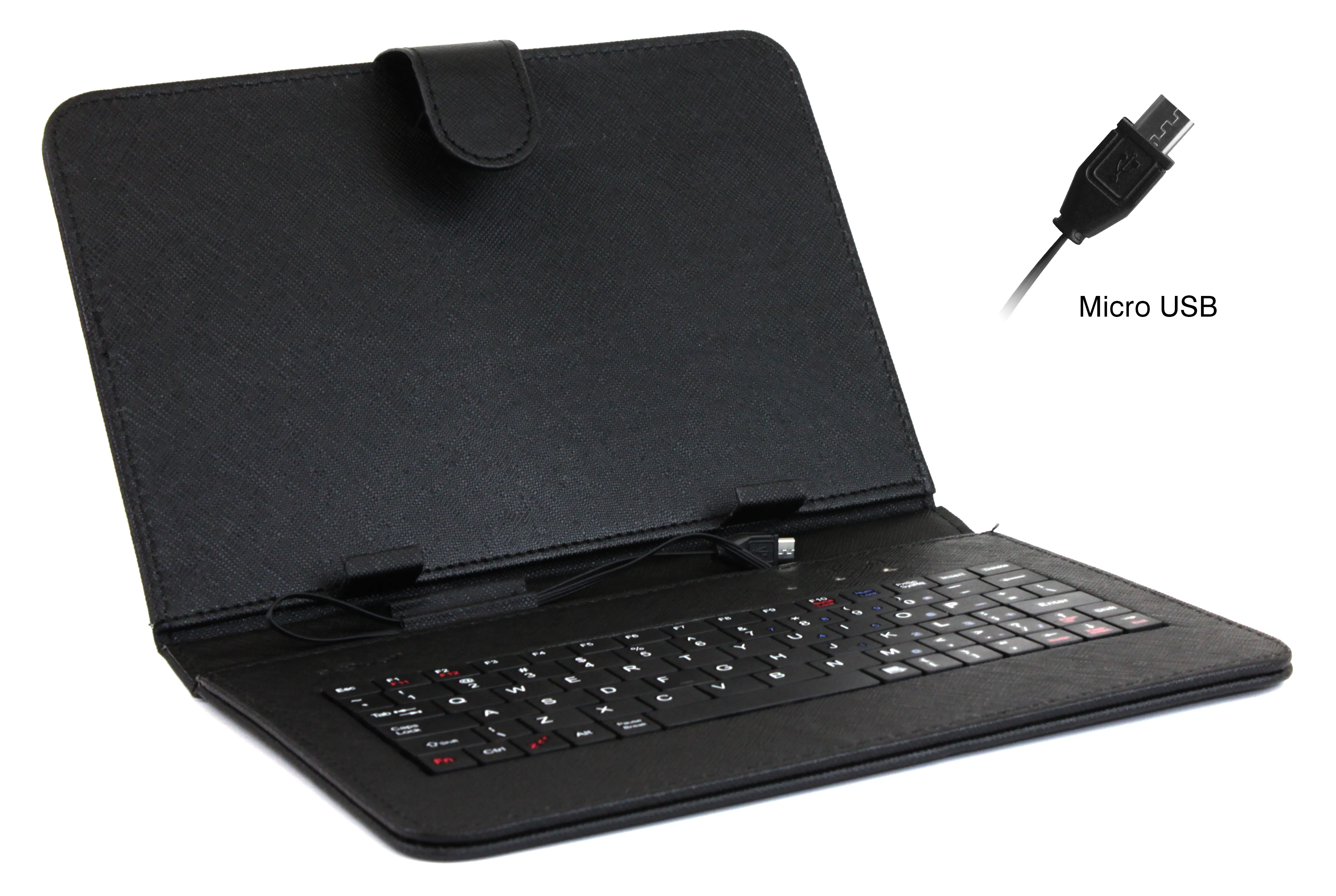 Funda Teclado Para Tablet Boxchip 9 Negro Liso