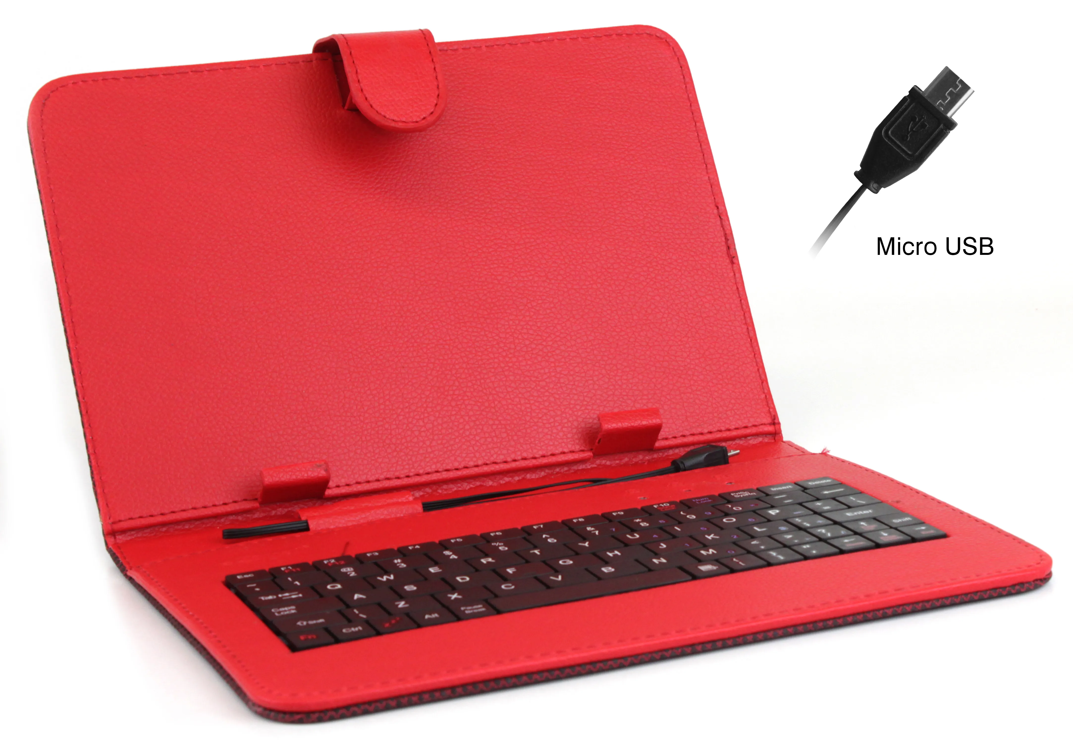 Funda Teclado Para Tablet Boxchip 9 Negro Liso