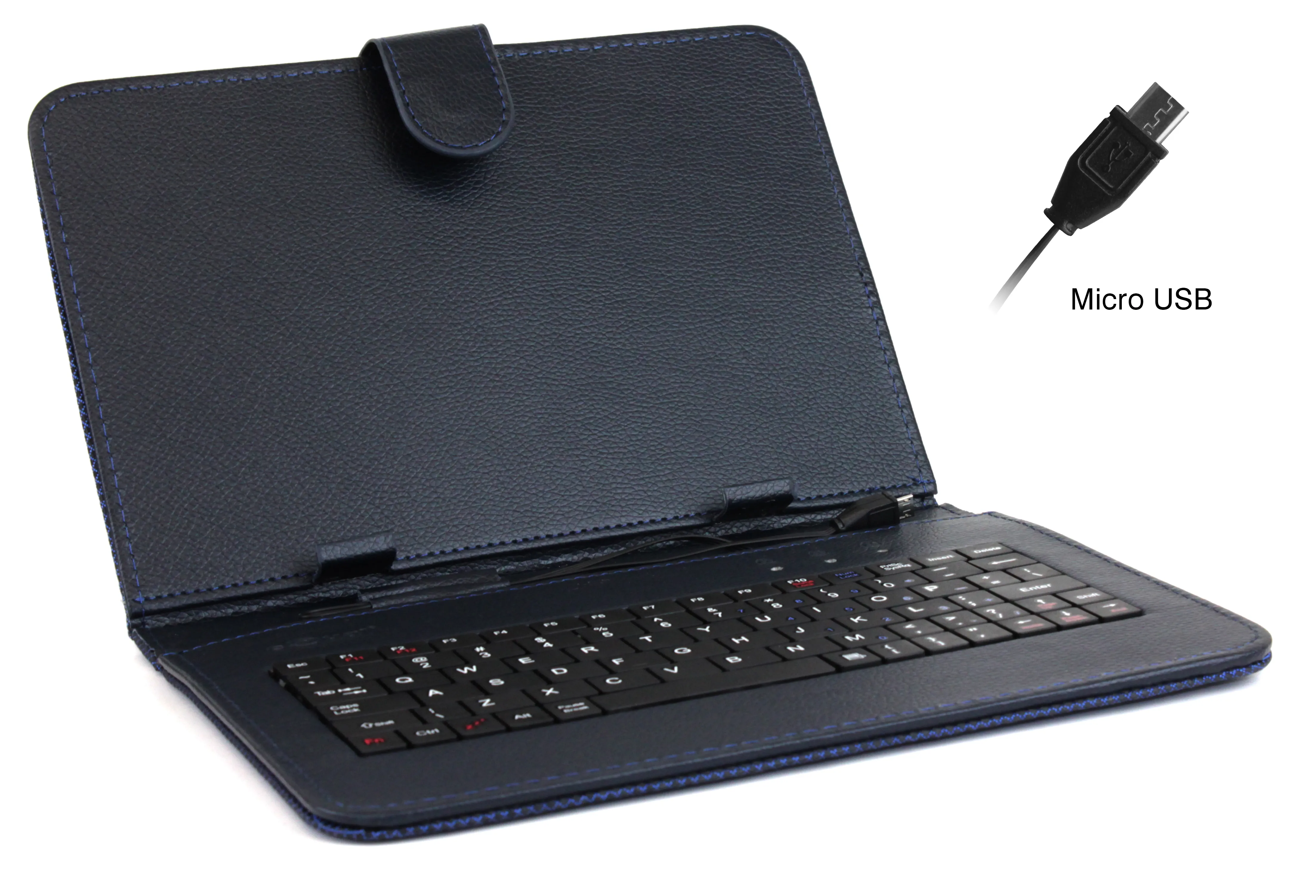 Funda Teclado Para Tablet Boxchip 9 Negro Liso