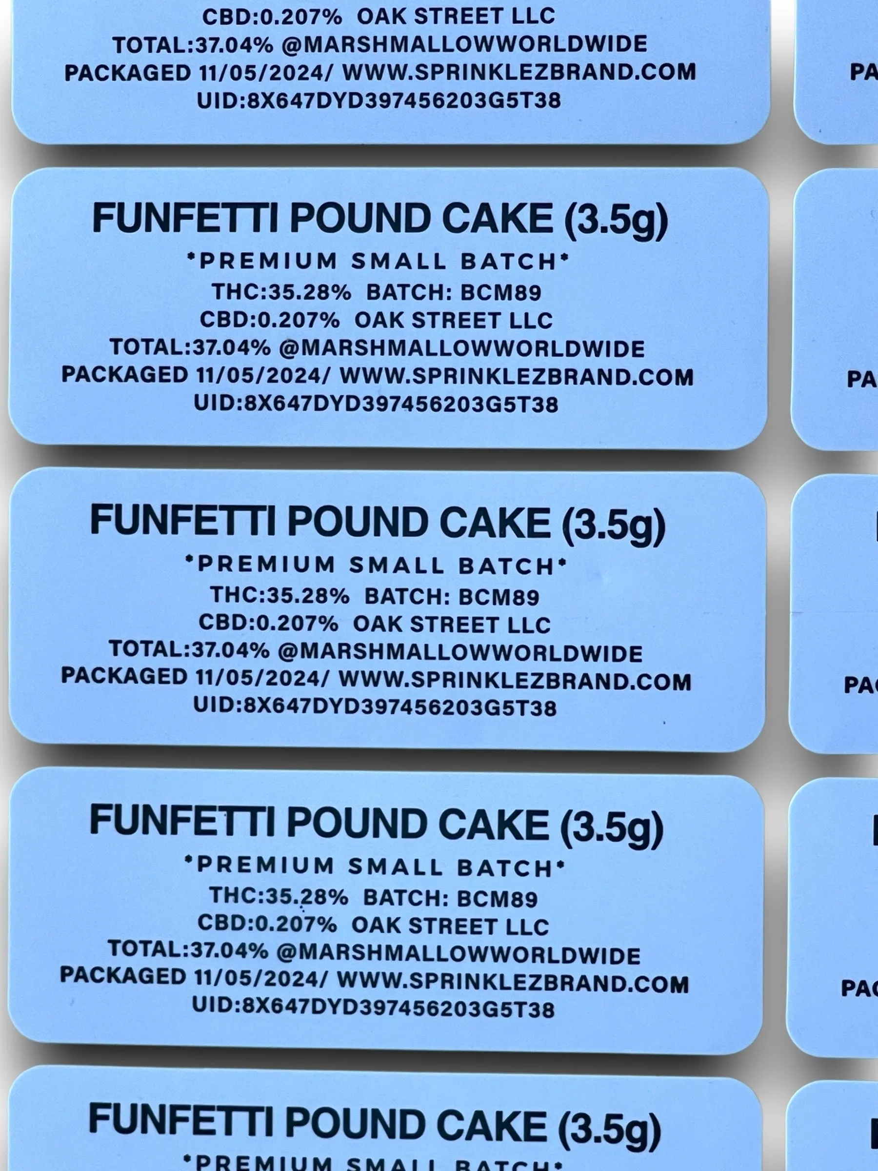 Funfetti Poundcake (Soft Sticker) Mylar Bag 3.5 Grams