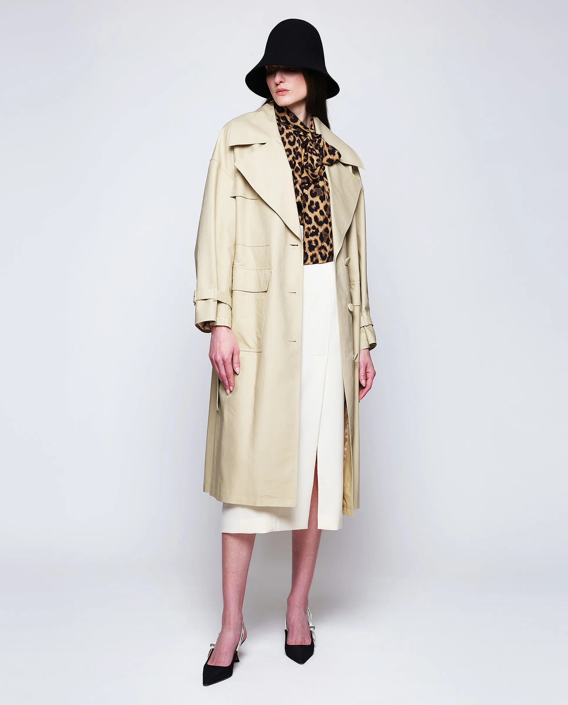 Gabardina beige