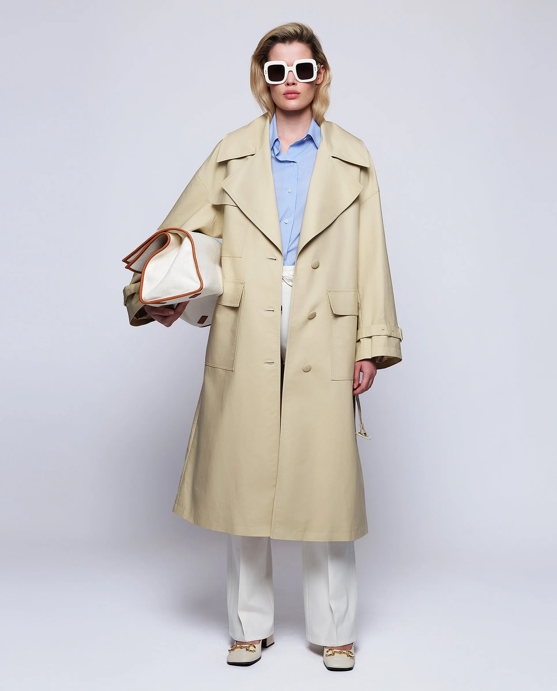 Gabardina beige