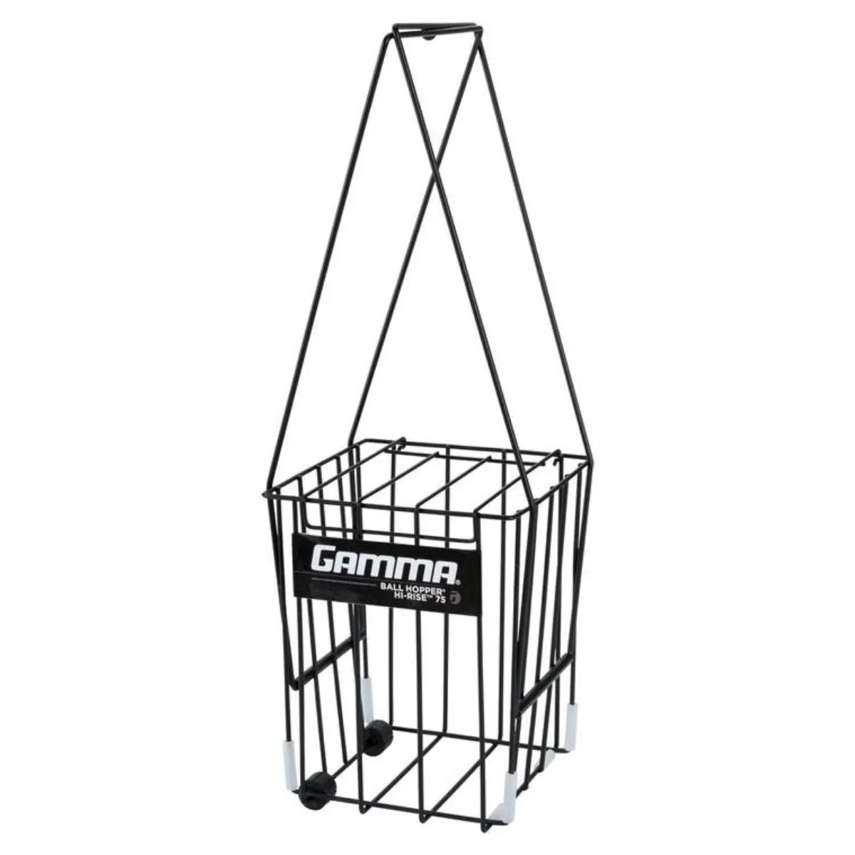 Gamma Ball Hopper Hi-Rise 75 with Wheels (Black)