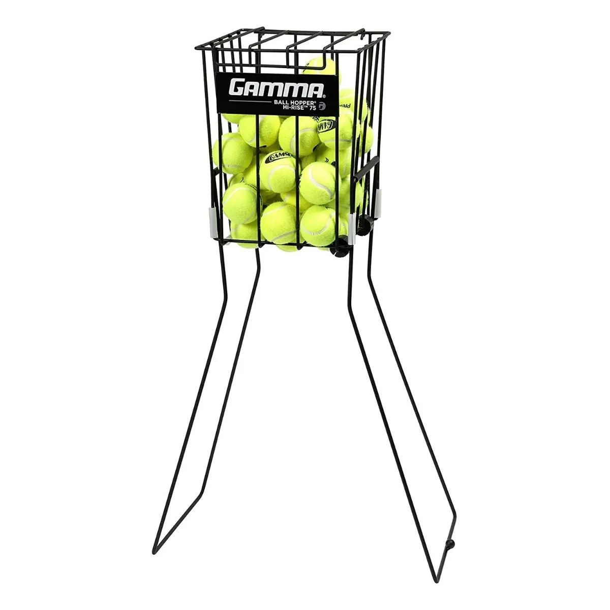 Gamma Ball Hopper Hi-Rise 75 with Wheels (Black)