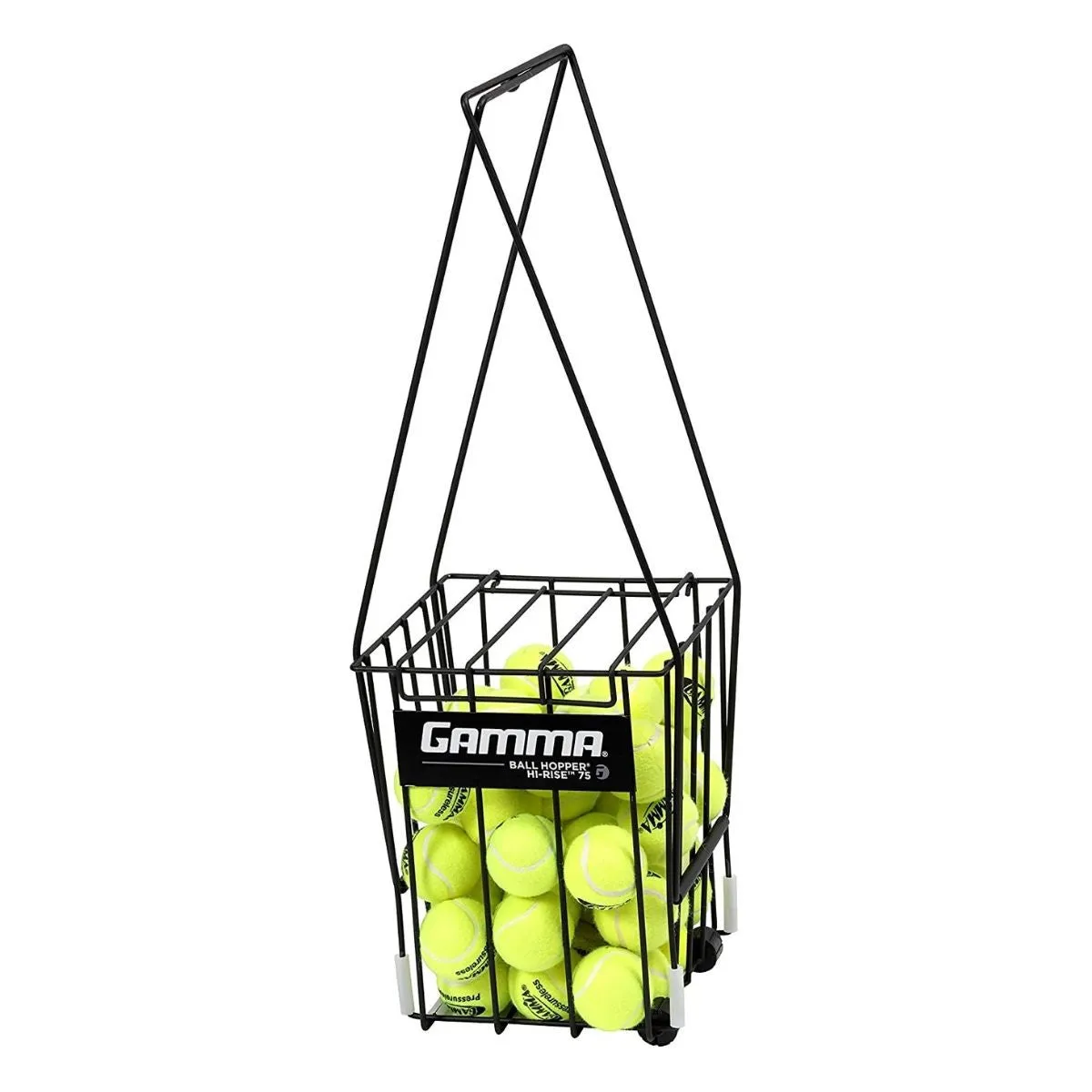 Gamma Ball Hopper Hi-Rise 75 with Wheels (Black)