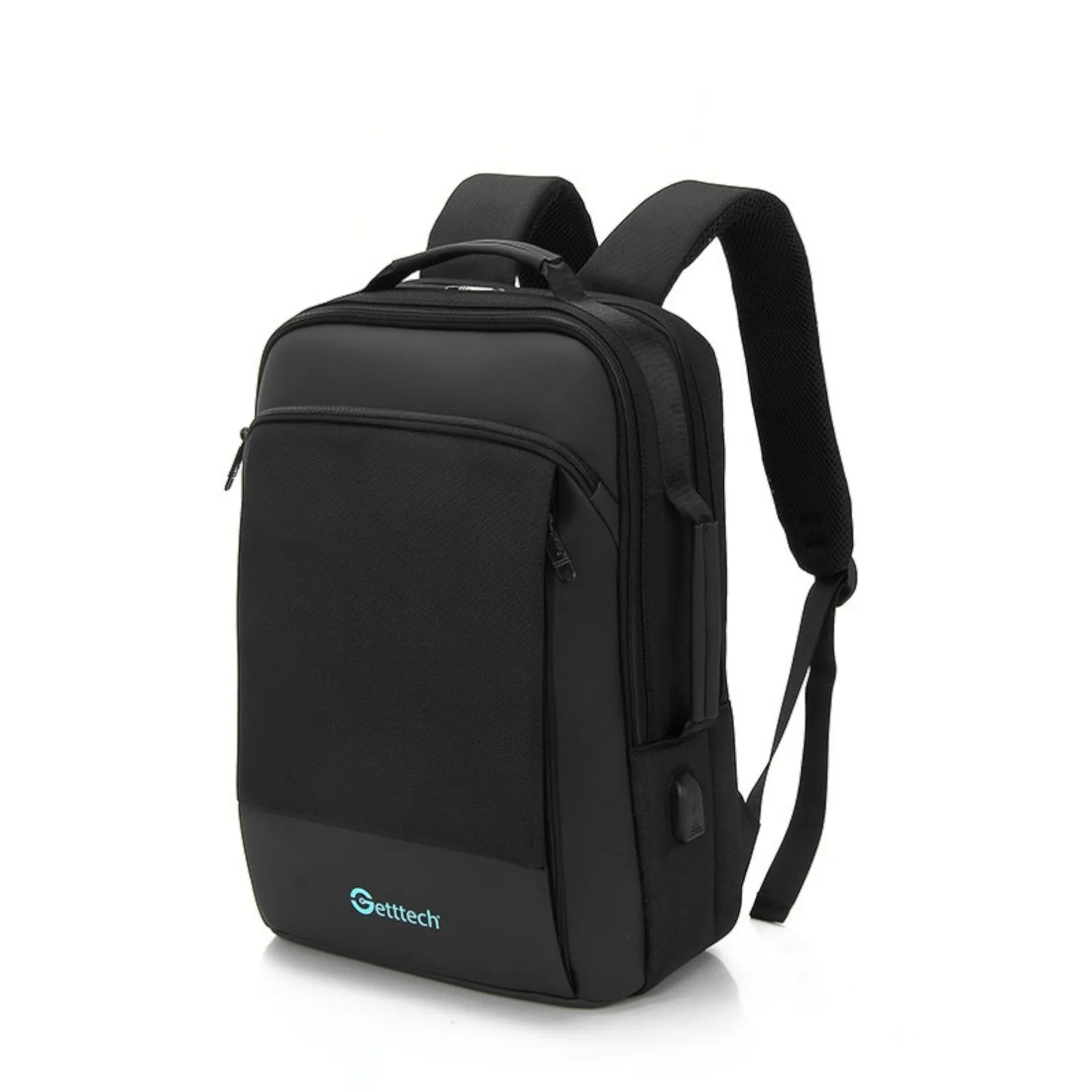 Getttech Gmb-22004 Mochila 15.6 plg Bold Resistente Al Agua, Cable Usb, N