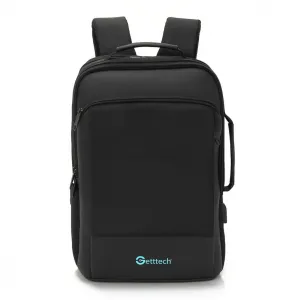 Getttech Gmb-22004 Mochila 15.6 plg Bold Resistente Al Agua, Cable Usb, N