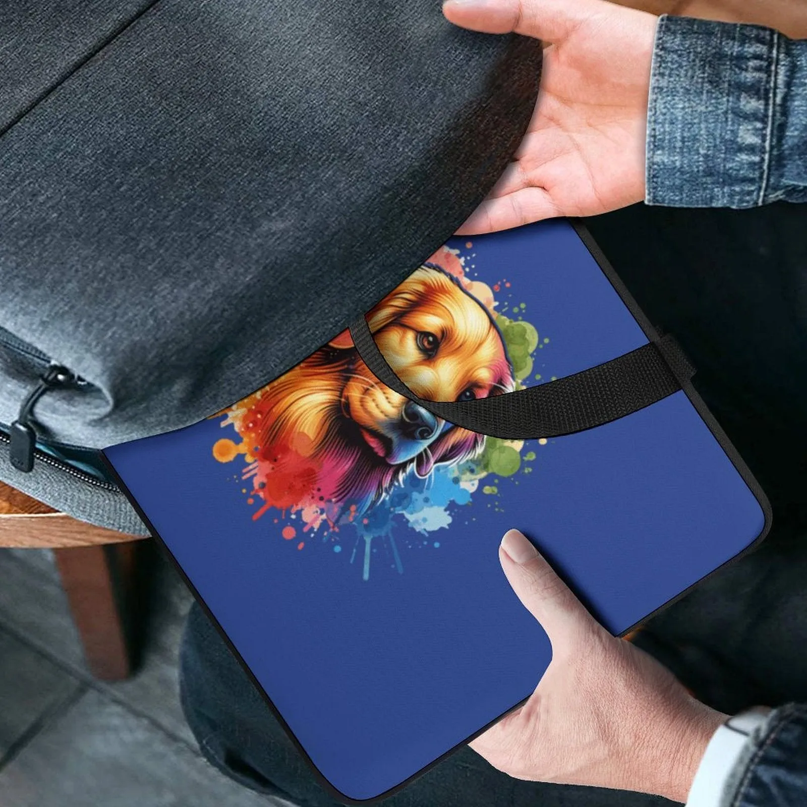 Golden Retriever Laptop Sleeve (Multiple Sizes) - Watercolor