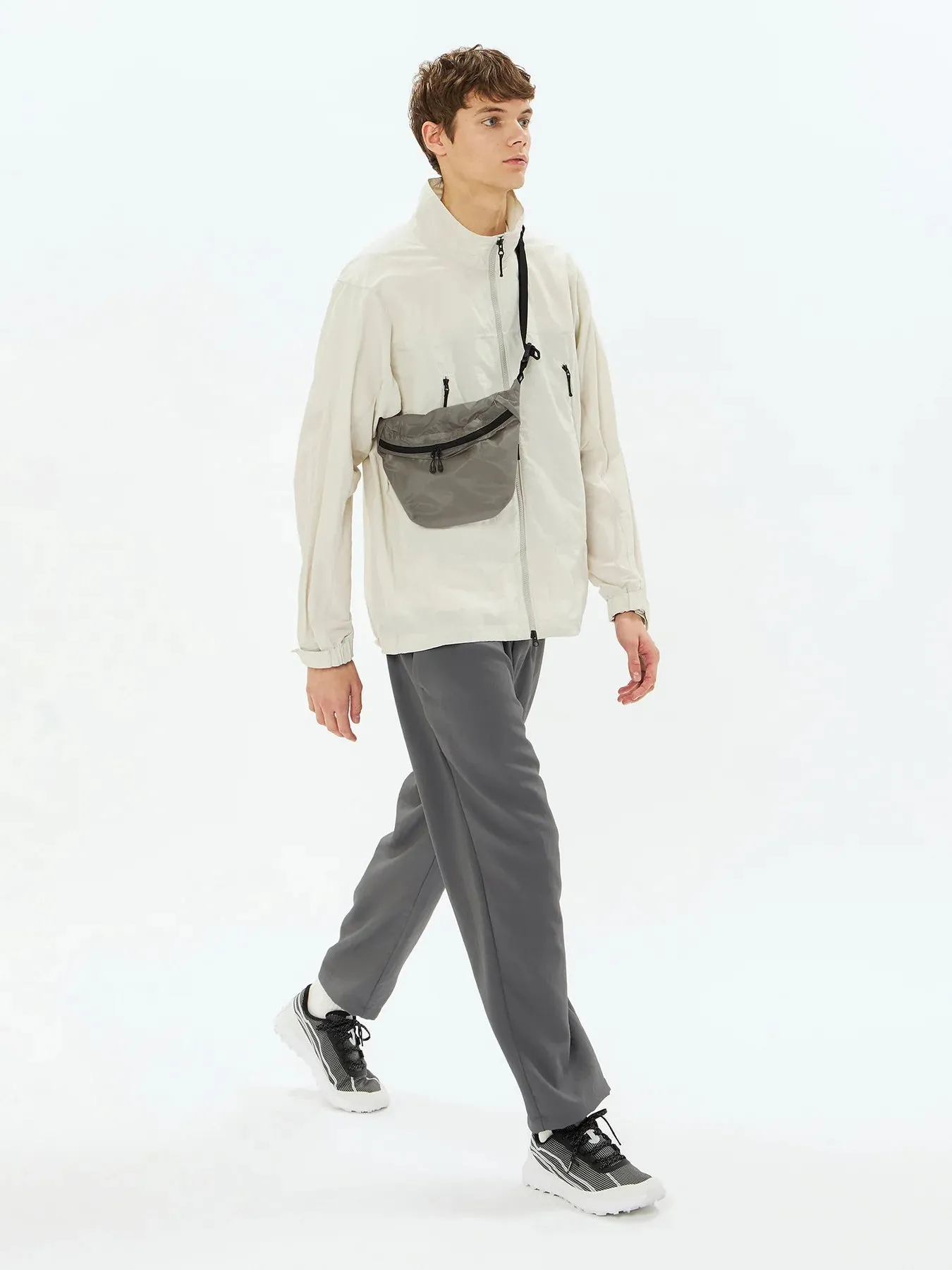 Goldwin CORDURA Rip-stop Sacoche Bag Light Grey