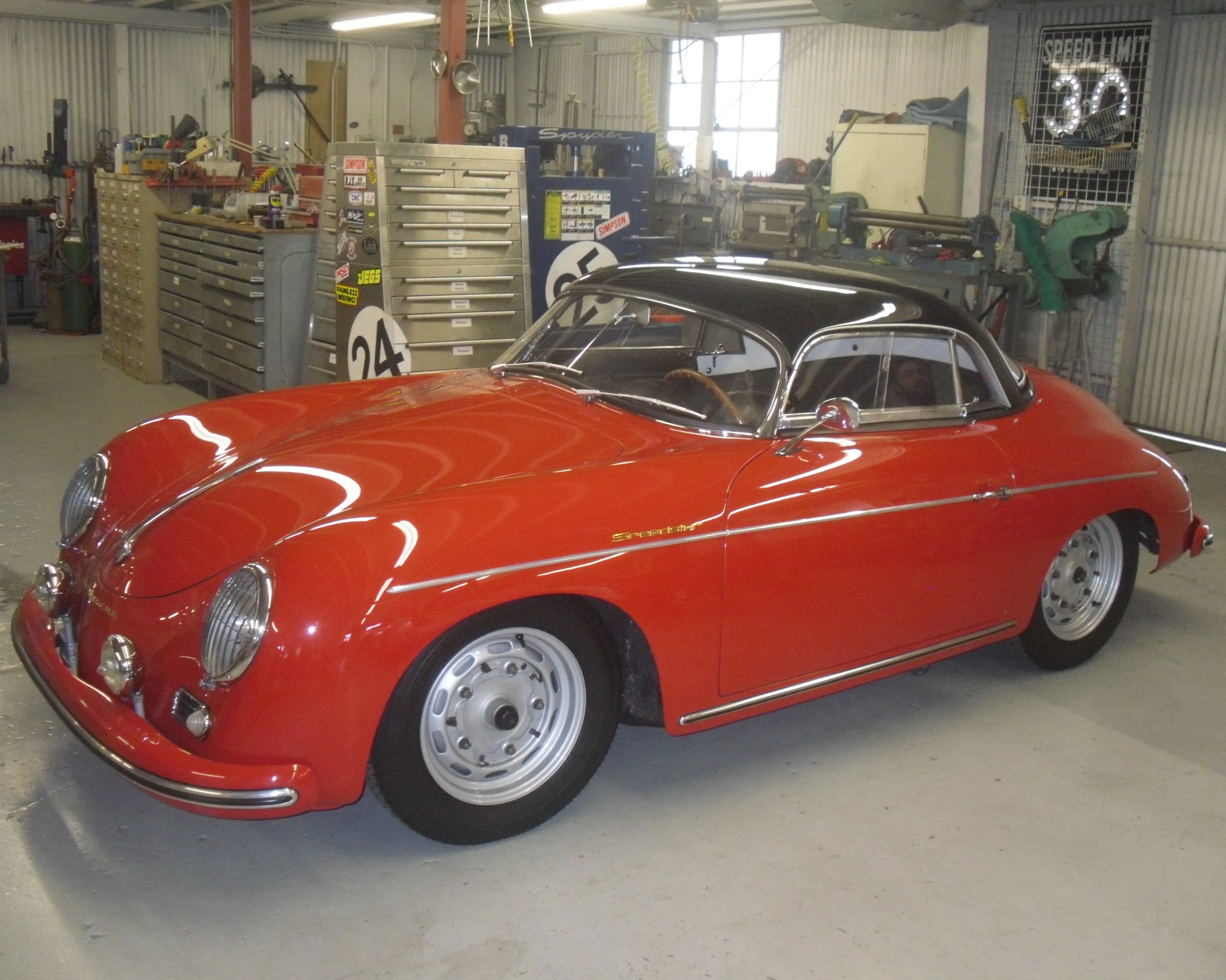 GP1 - Glasspar Primered 356 Speedster Hardtop Assembly