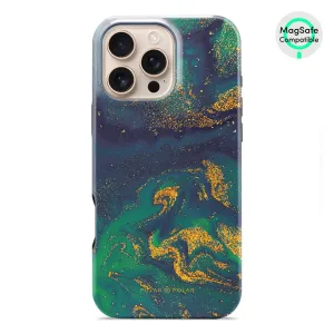 Green Night Quicksand - iPhone 16 Pro Max Case