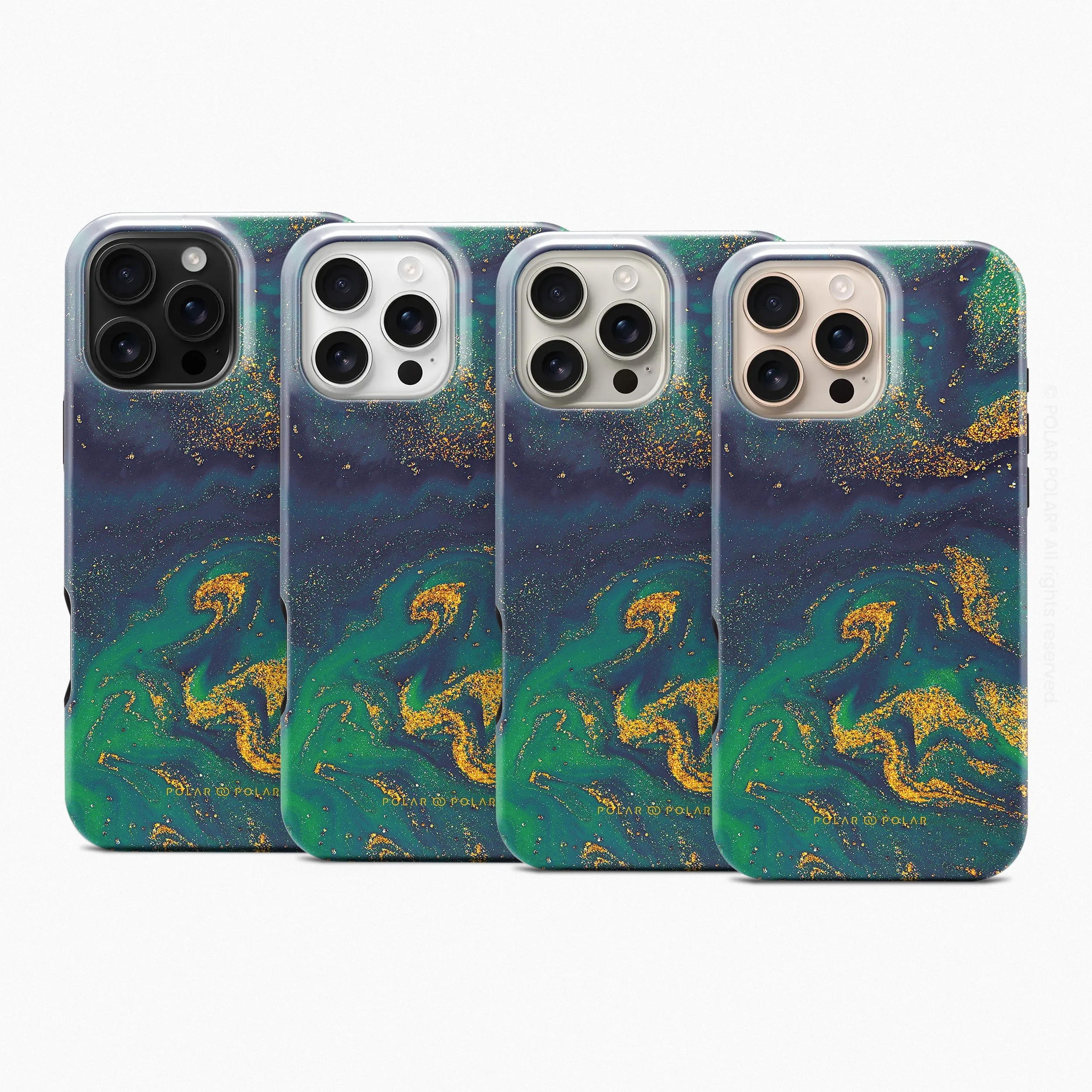Green Night Quicksand - iPhone 16 Pro Max Case