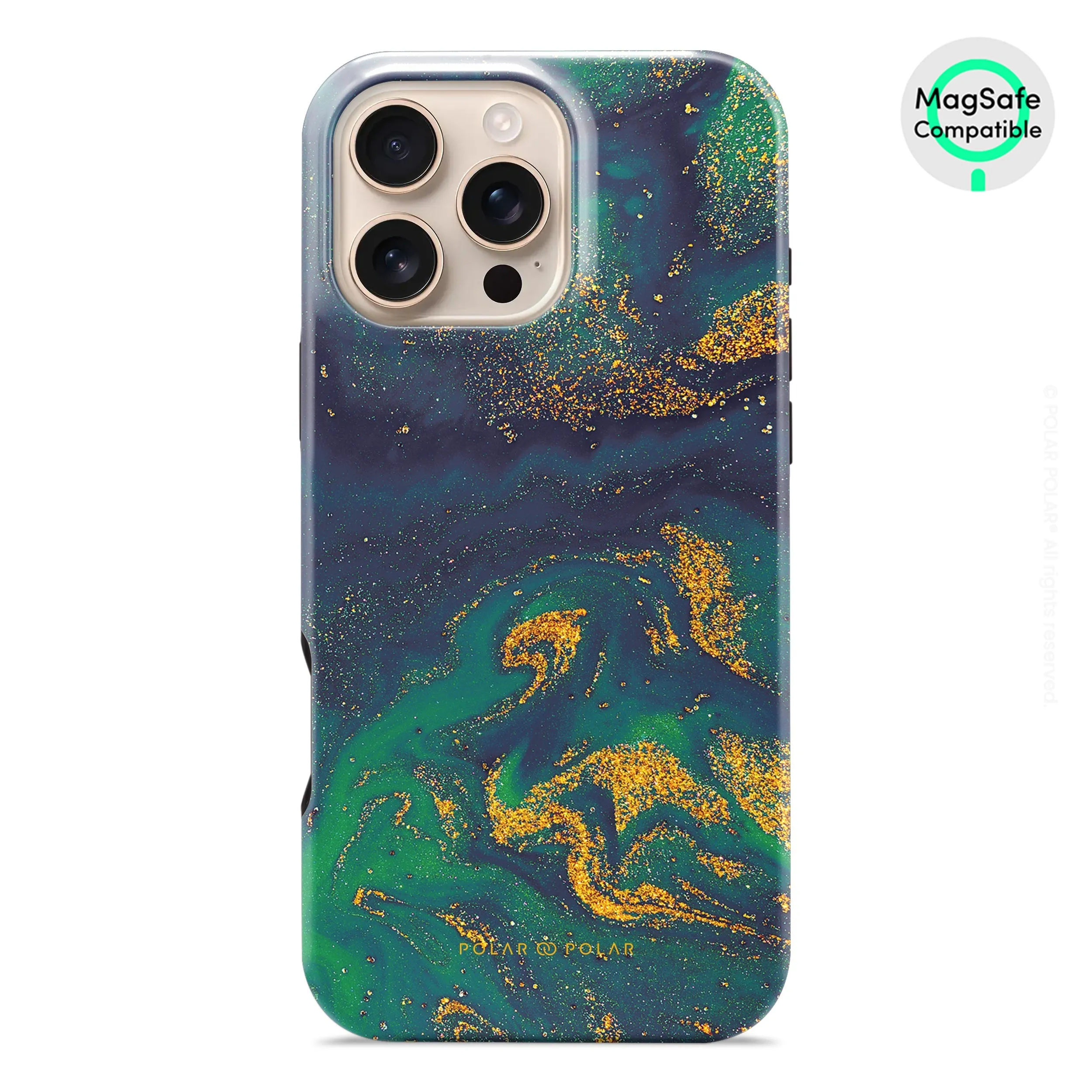 Green Night Quicksand - iPhone 16 Pro Max Case