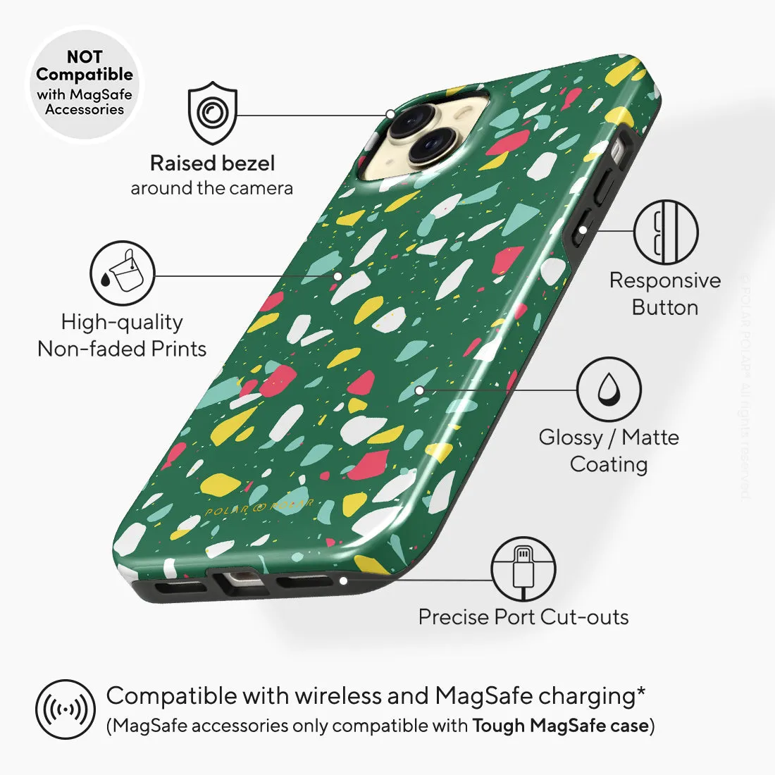 Greenfield Terrazzo Custom - iPhone 15 Plus Case