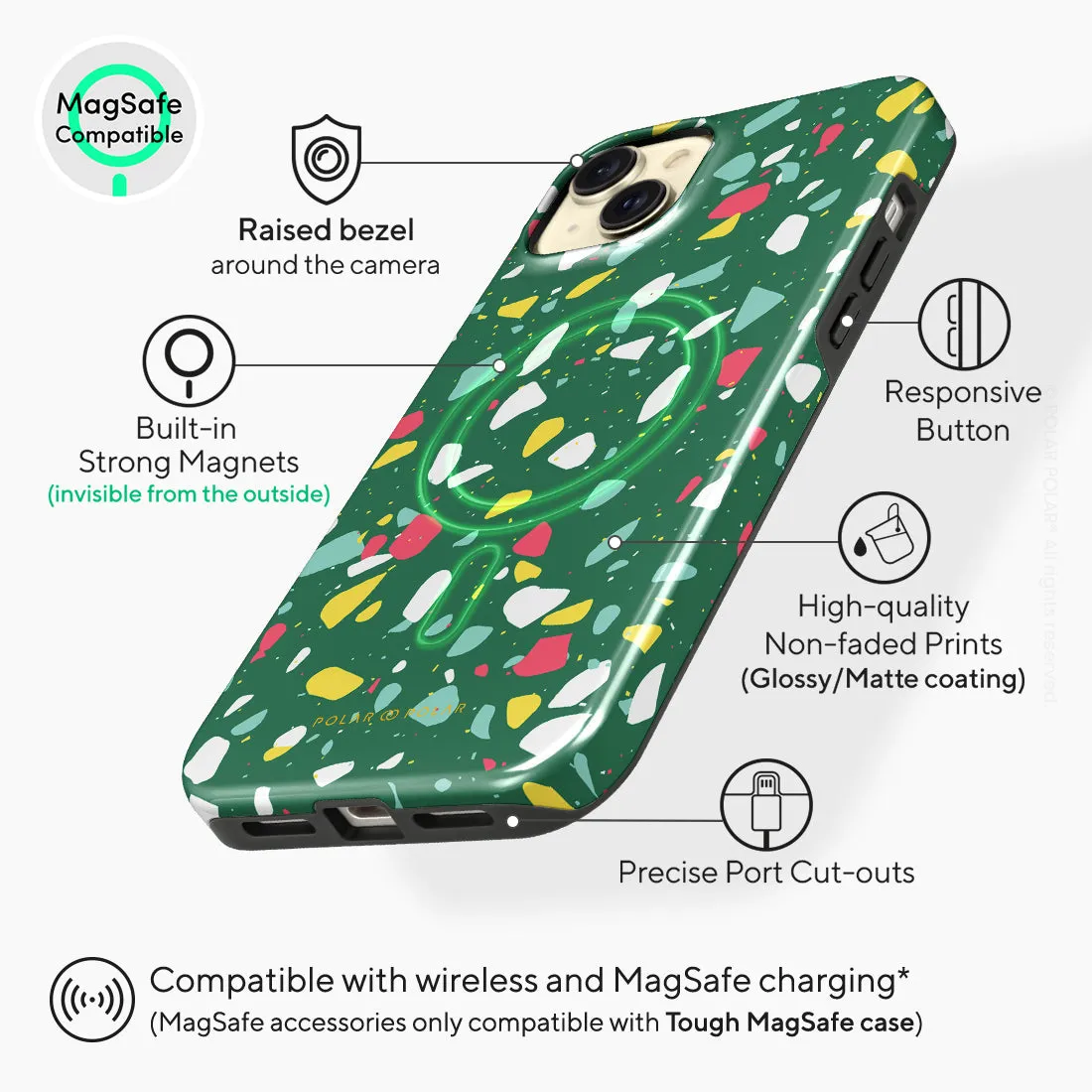 Greenfield Terrazzo Custom - iPhone 15 Plus Case