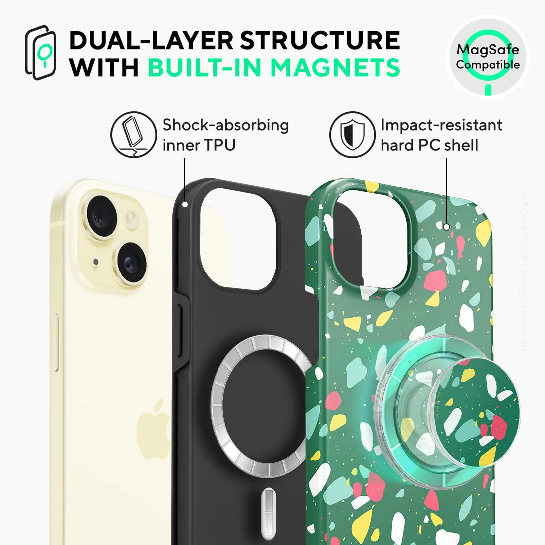 Greenfield Terrazzo Custom - iPhone 15 Plus Case
