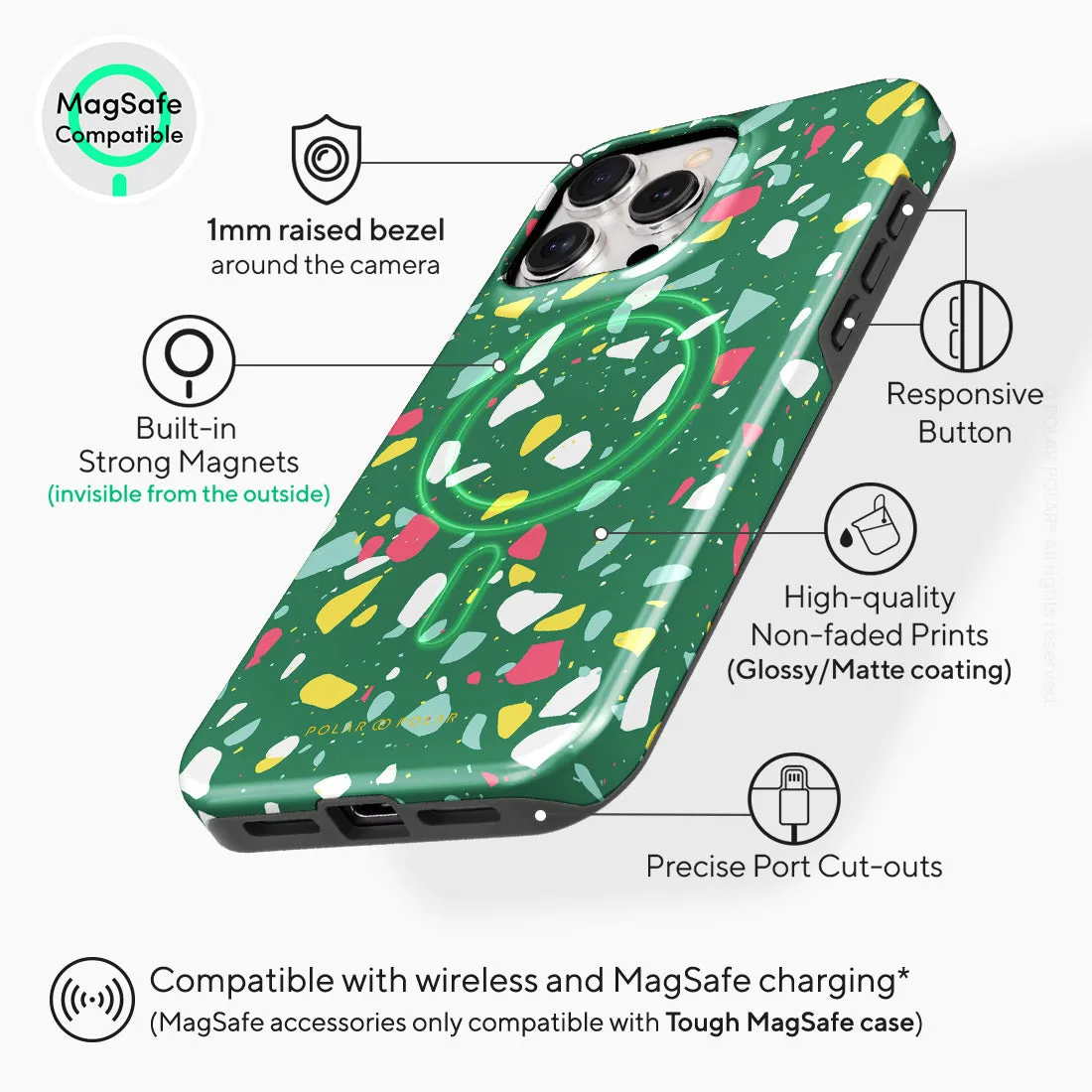 Greenfield Terrazzo Custom - iPhone 15 Pro Max Case