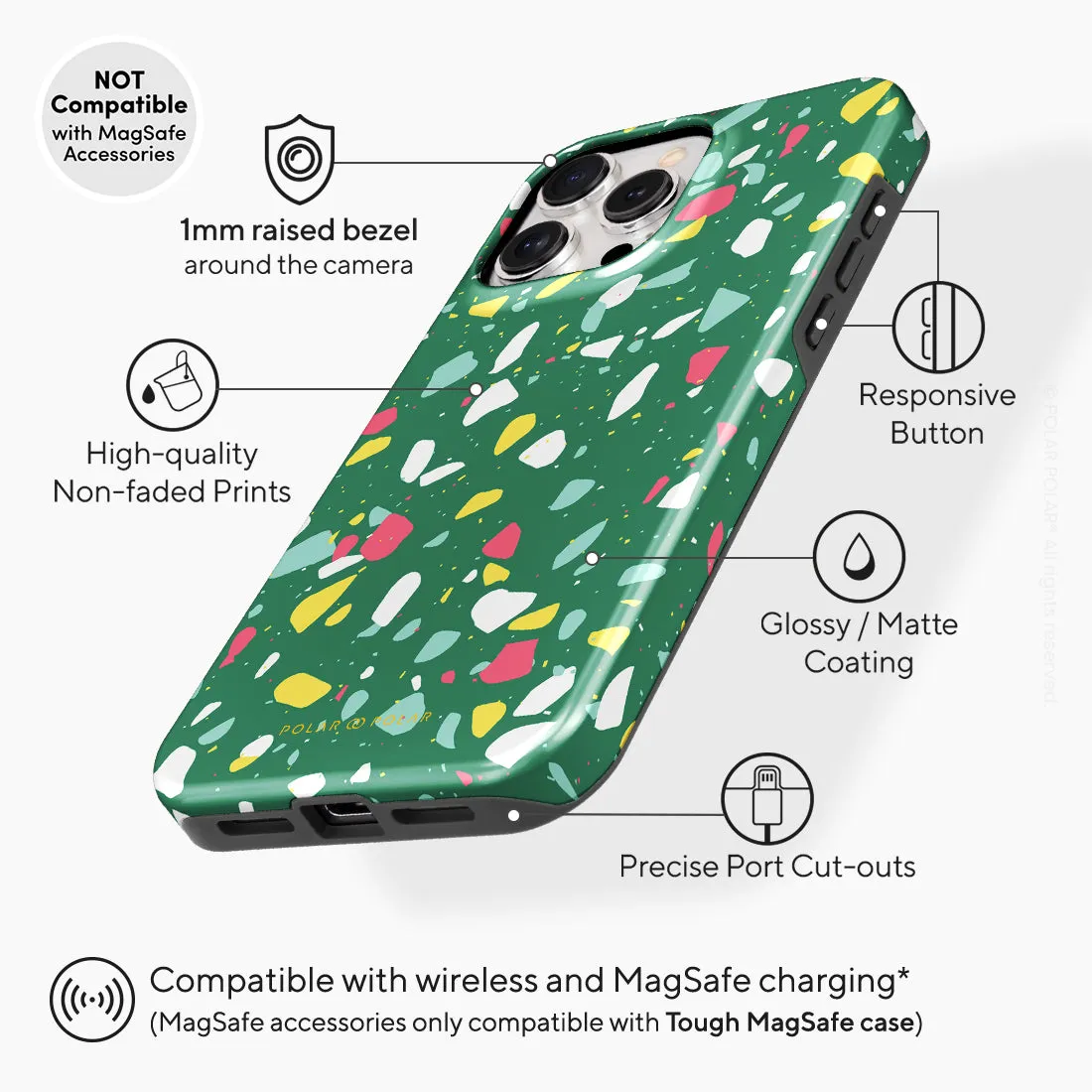 Greenfield Terrazzo Custom - iPhone 15 Pro Max Case