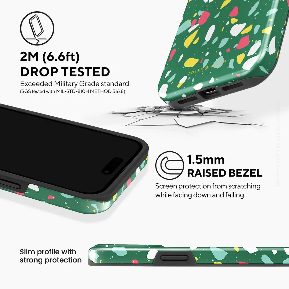 Greenfield Terrazzo Custom - iPhone 15 Pro Max Case