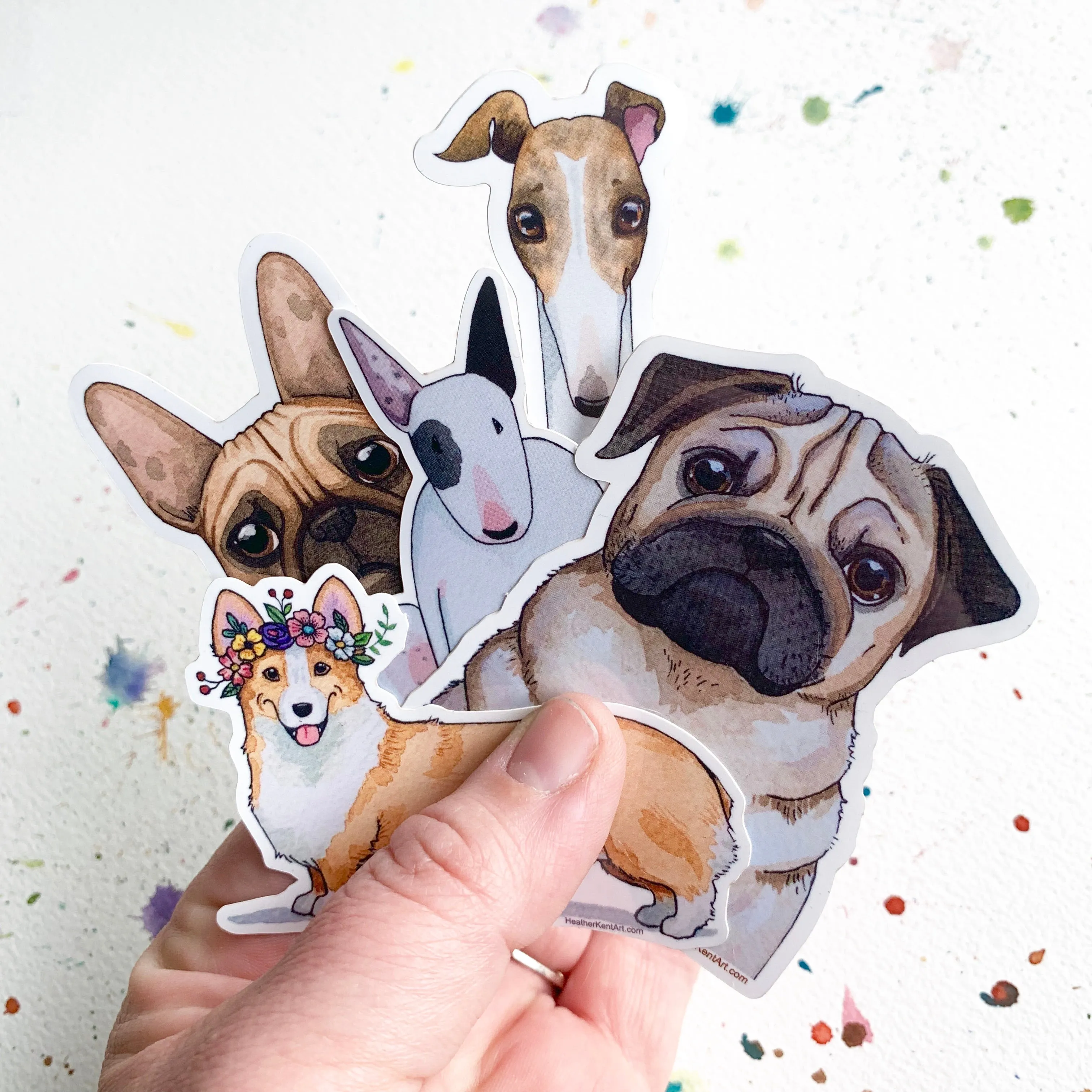 Greyhound Dog Vinyl Stickers, 3 inch, Doggos Sticker, FREE SHIPPING