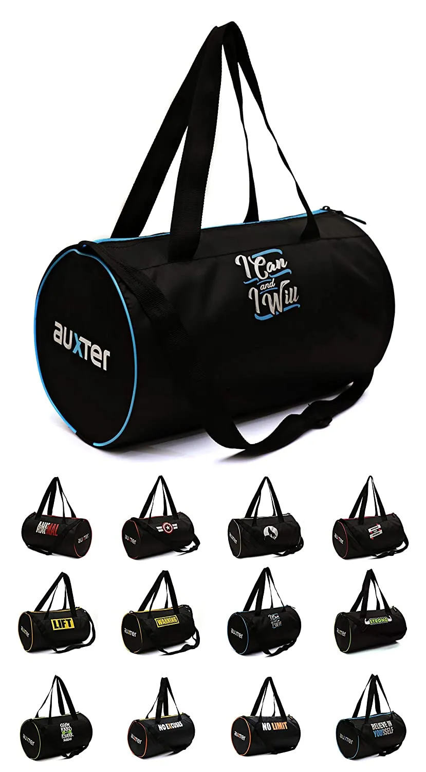Gym Bag Duffel Bag for boys Girls Black 15 ltr.