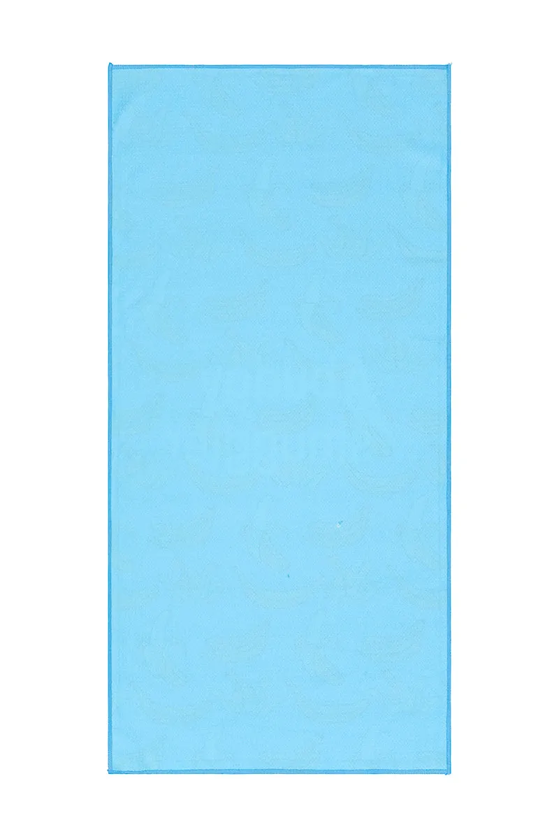 Gym Towel in Blue Bananas