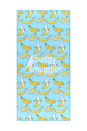Gym Towel in Blue Bananas