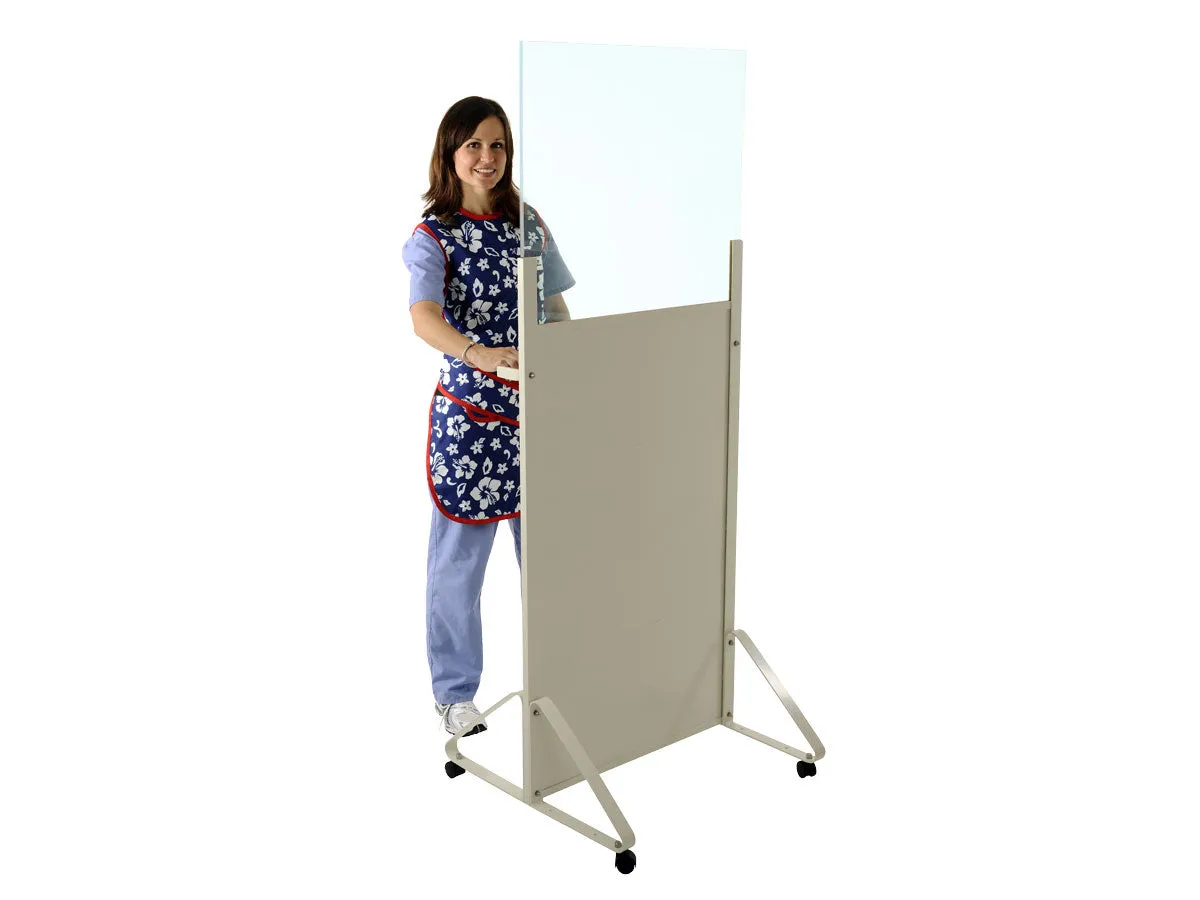 Half Acrylic Mobile Barrier