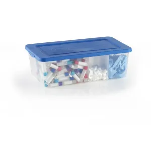 Heathrow Scientific 23453 Tubby Storage Container, Lid & Dividers, Natural