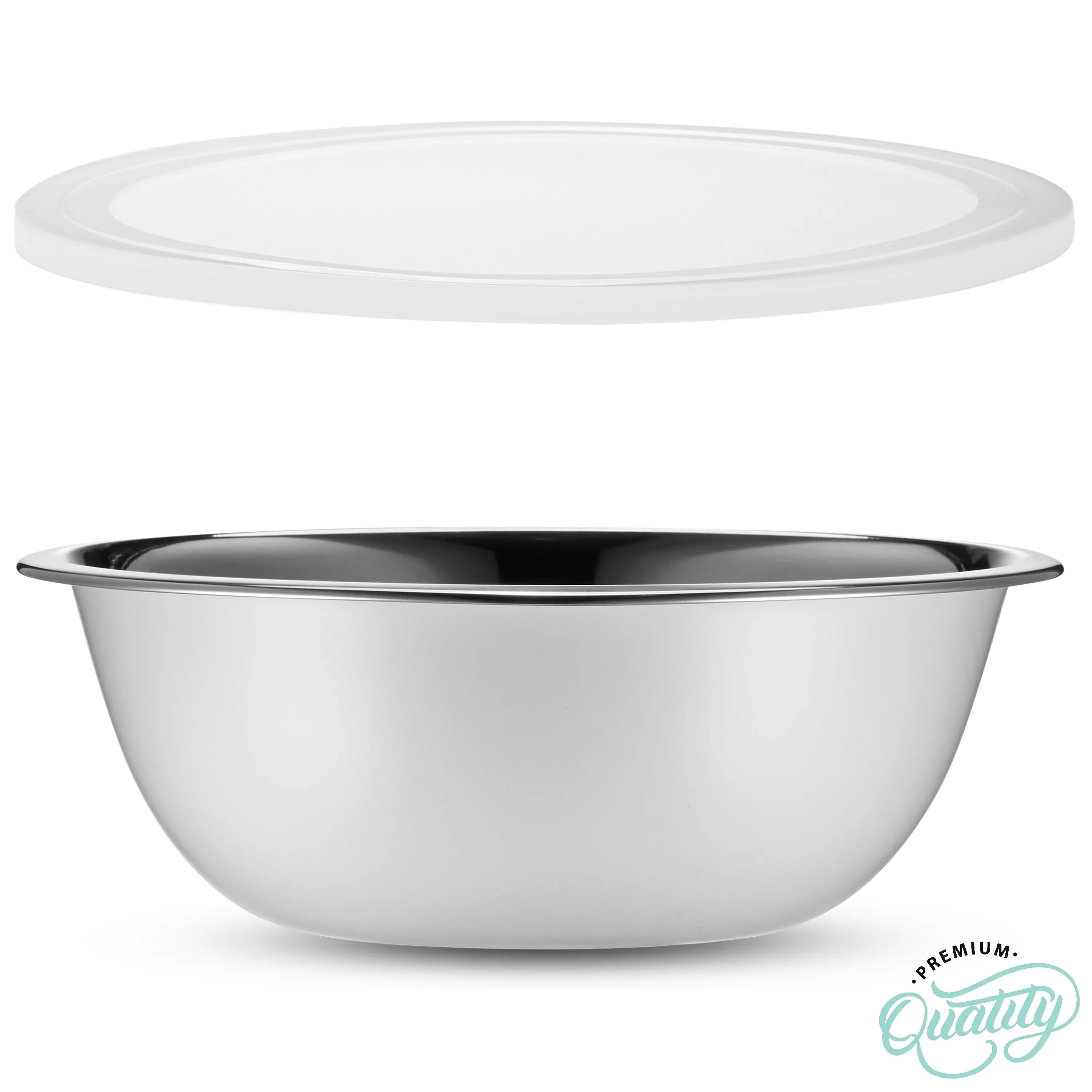 Heavy Duty Meal Prep Stainless Steel Mixing Bowls Set with Lids