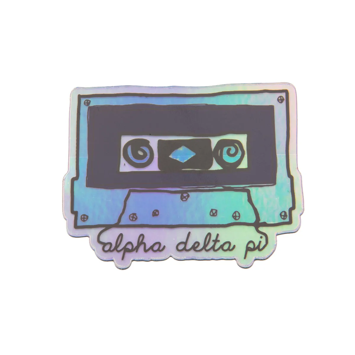 Holographic Cassette Sticker