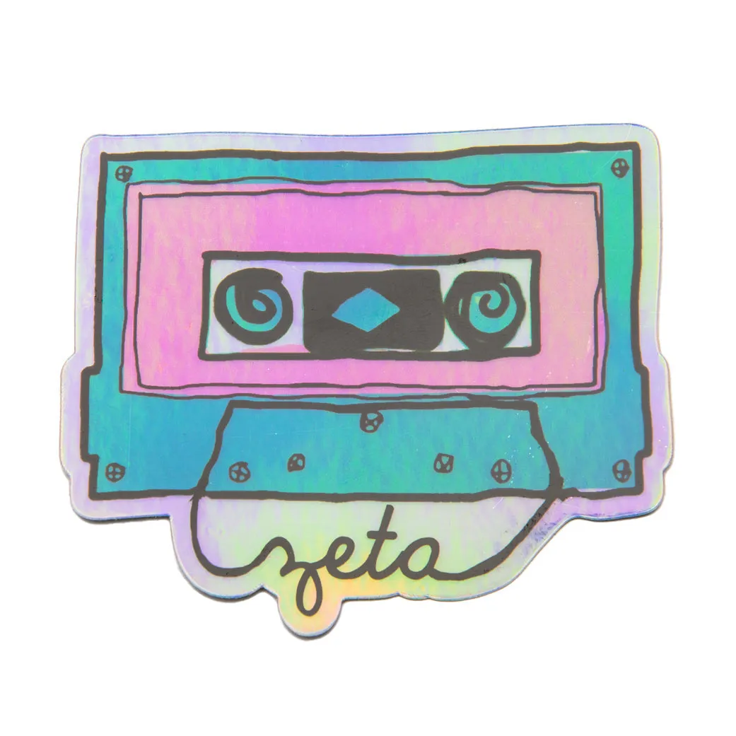 Holographic Cassette Sticker