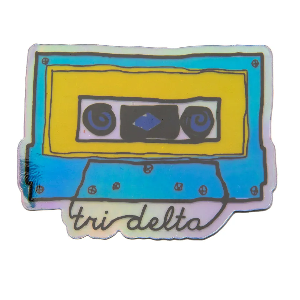 Holographic Cassette Sticker
