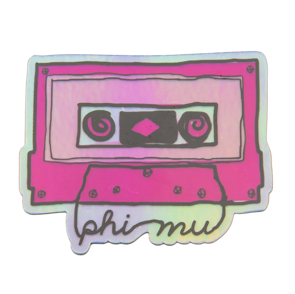 Holographic Cassette Sticker