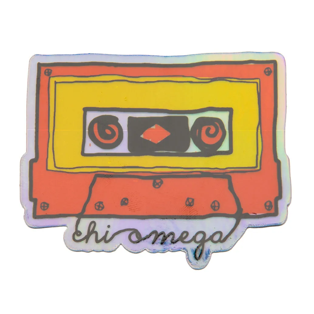 Holographic Cassette Sticker
