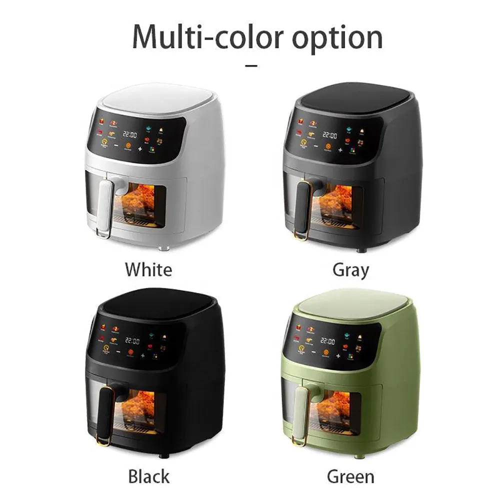 HomeTech Large Capacity Visible Air Fryer 8L