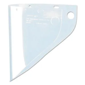 Honeywell High Performance Faceshield Windows, Clear/Clear, Extended View, 9 3/4" x 19", 4199CLBP