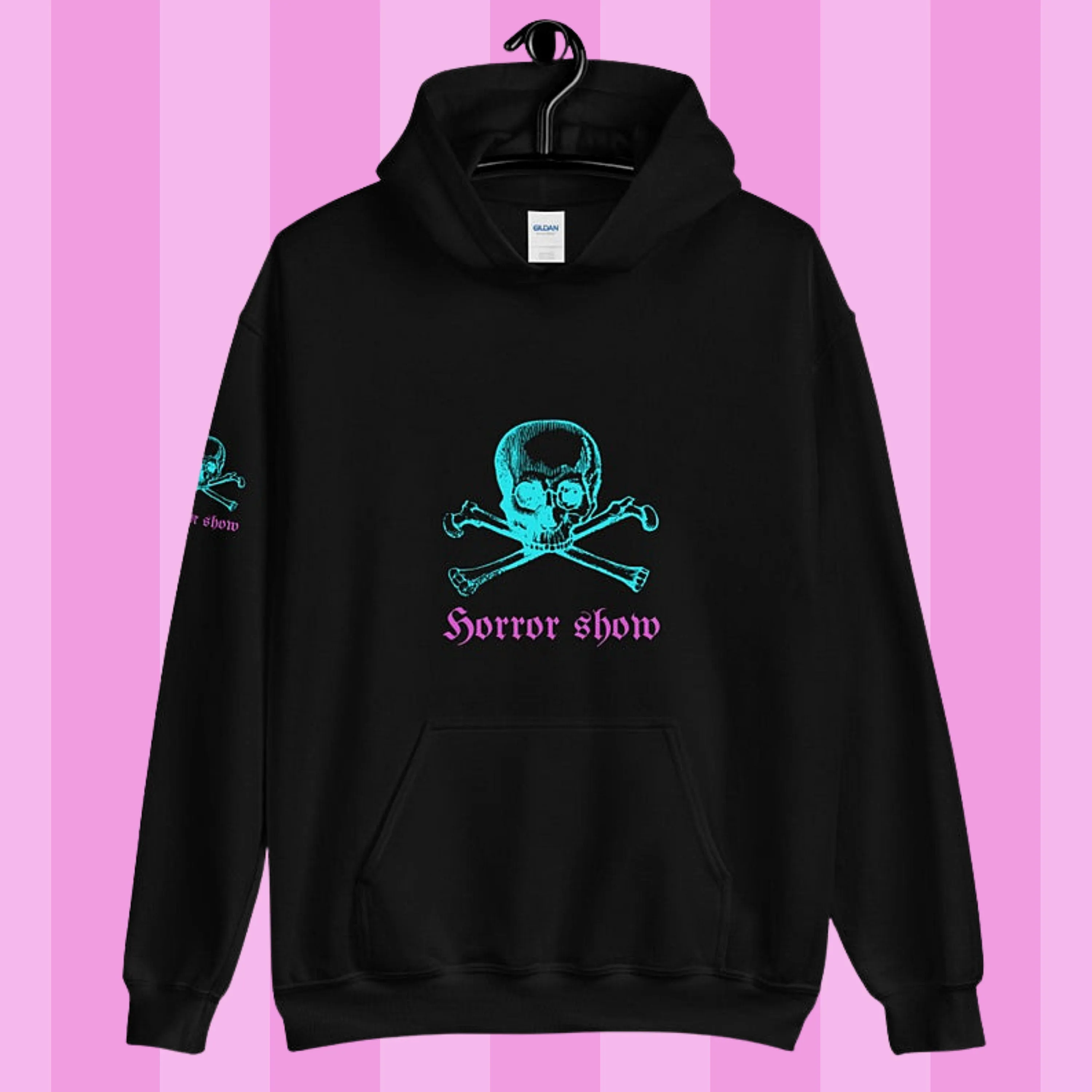 HORROR SHOW Goth Gym Workout Hoodie