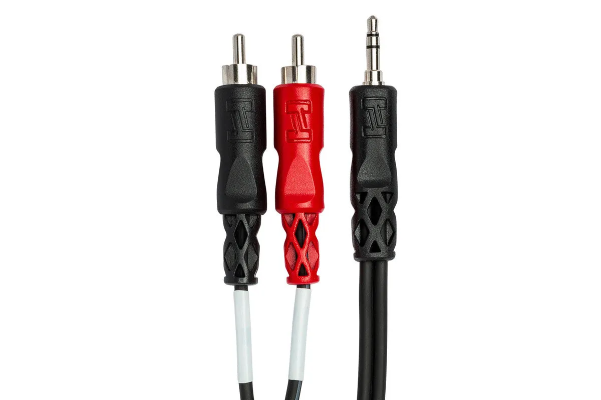 HOSA CMR-206 6' Stereo Breakout, 3.5 Mm TRS To Dual RCA