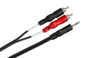 HOSA CMR-206 6' Stereo Breakout, 3.5 Mm TRS To Dual RCA