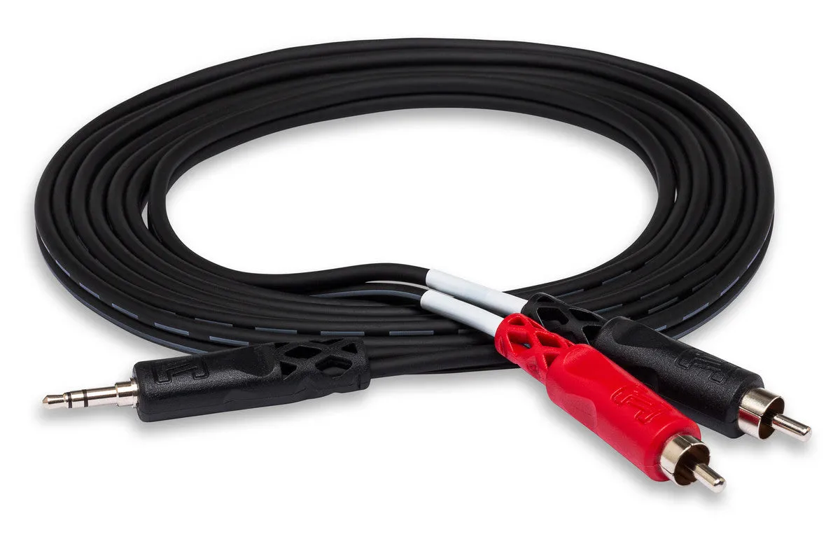 HOSA CMR-206 6' Stereo Breakout, 3.5 Mm TRS To Dual RCA