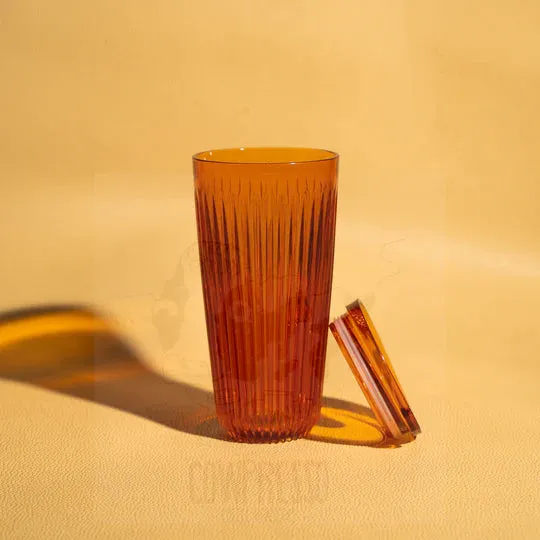 HUSKEE Cups 16oz with lid Amber