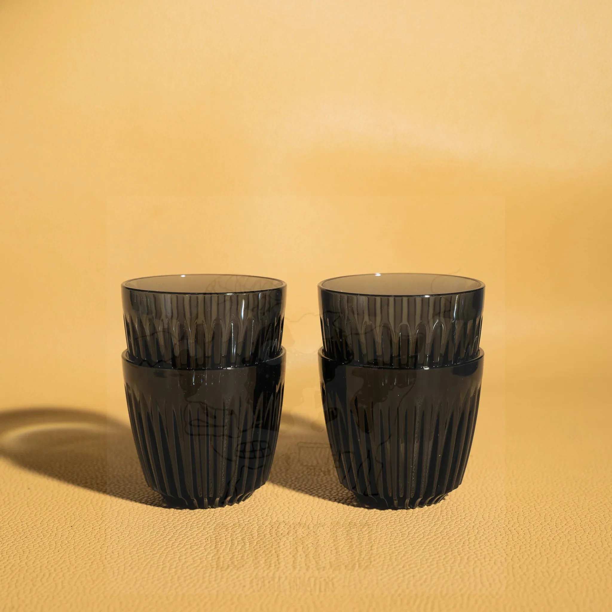 HUSKEE Cups 4 pack of 3oz Cups Smoke