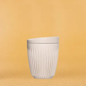 HUSKEE Cups 8oz with lid Natural