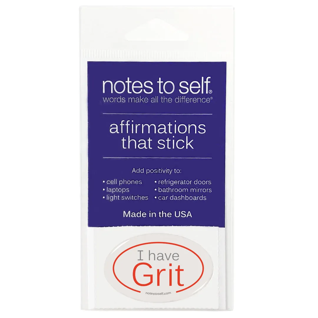 I have Grit™ affirmations that stick
