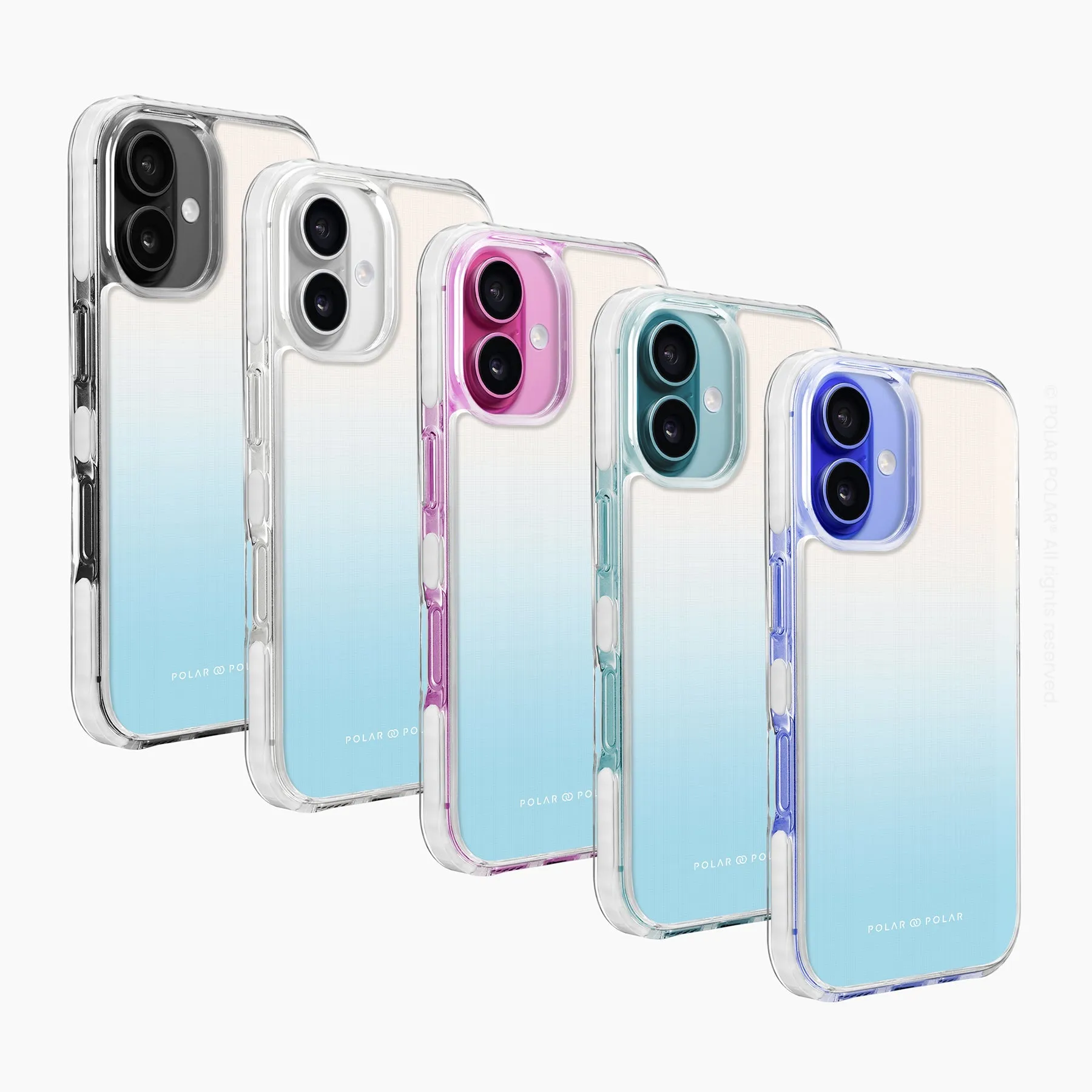 Iceberg Pastel - iPhone 16 Clear Bumper MagSafe Case